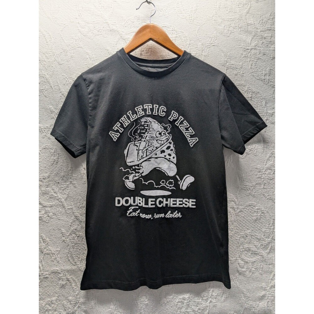 Denim & Flower Ricky Singh Men Small T-Shirt Short-Sleeve Athletic Pizza New